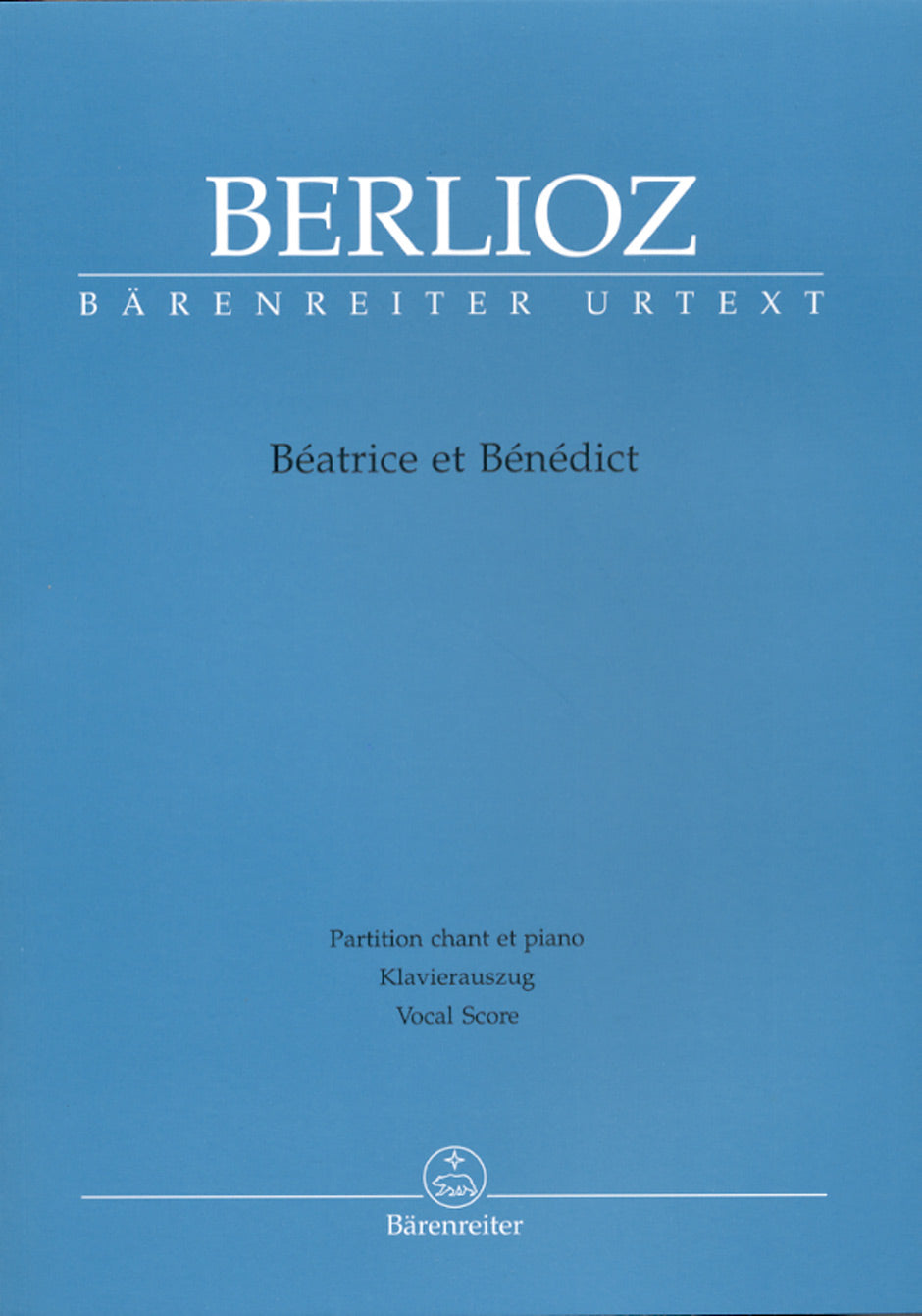 Berlioz Beatrice Et Benedict Vocal Score