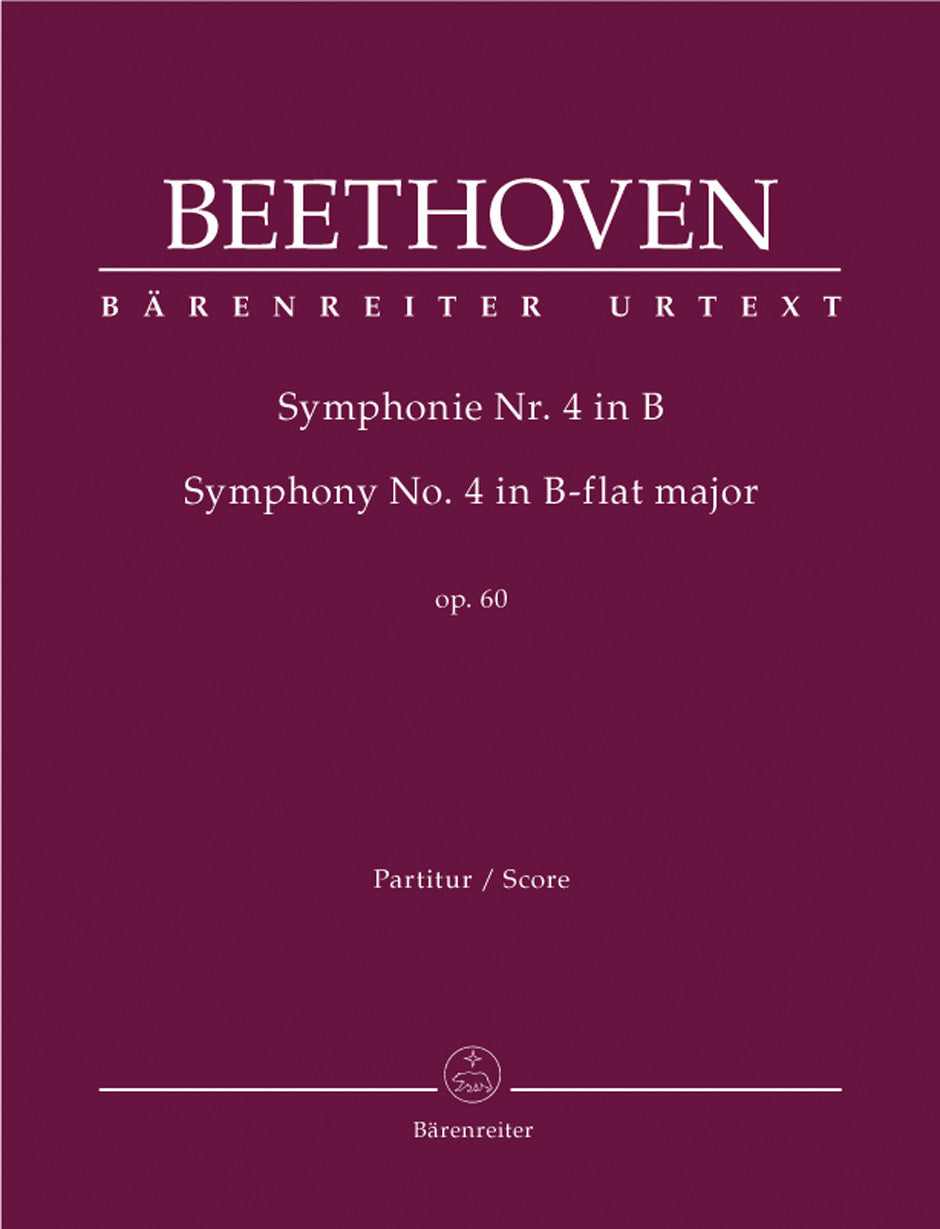 Beethoven: Symphony No 4 In B Flat Full Score