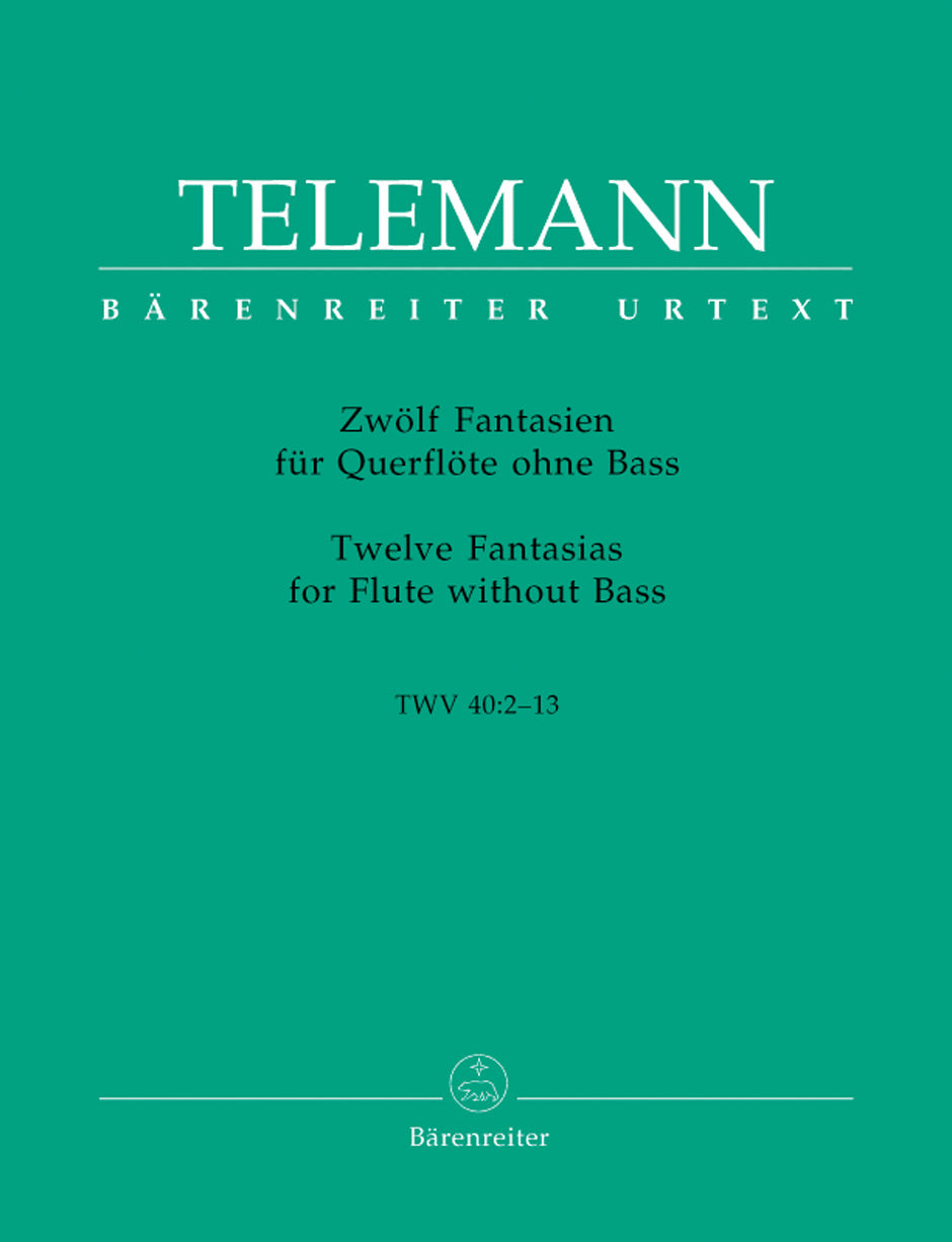 Telemann: Twelve Fantasias for Solo Flute - TWV 40:2-13