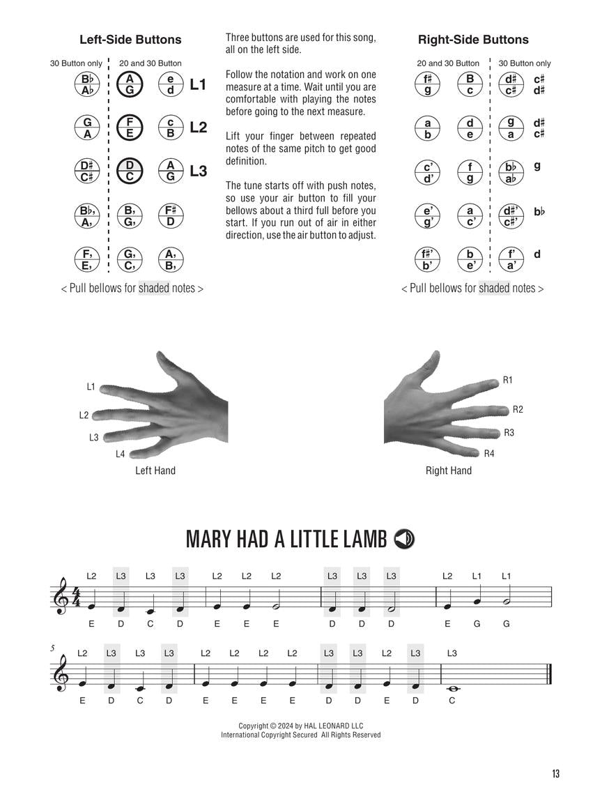 Hal Leonard Anglo Concertina Method