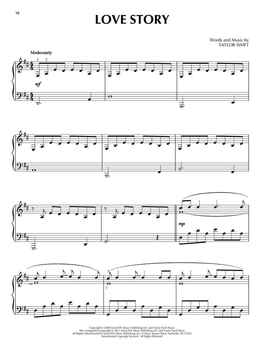 Taylor Swift for Piano Solo - 2nd Edition