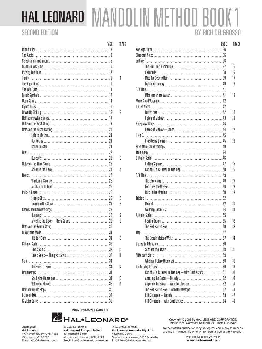 Hal Leonard Mandolin Method