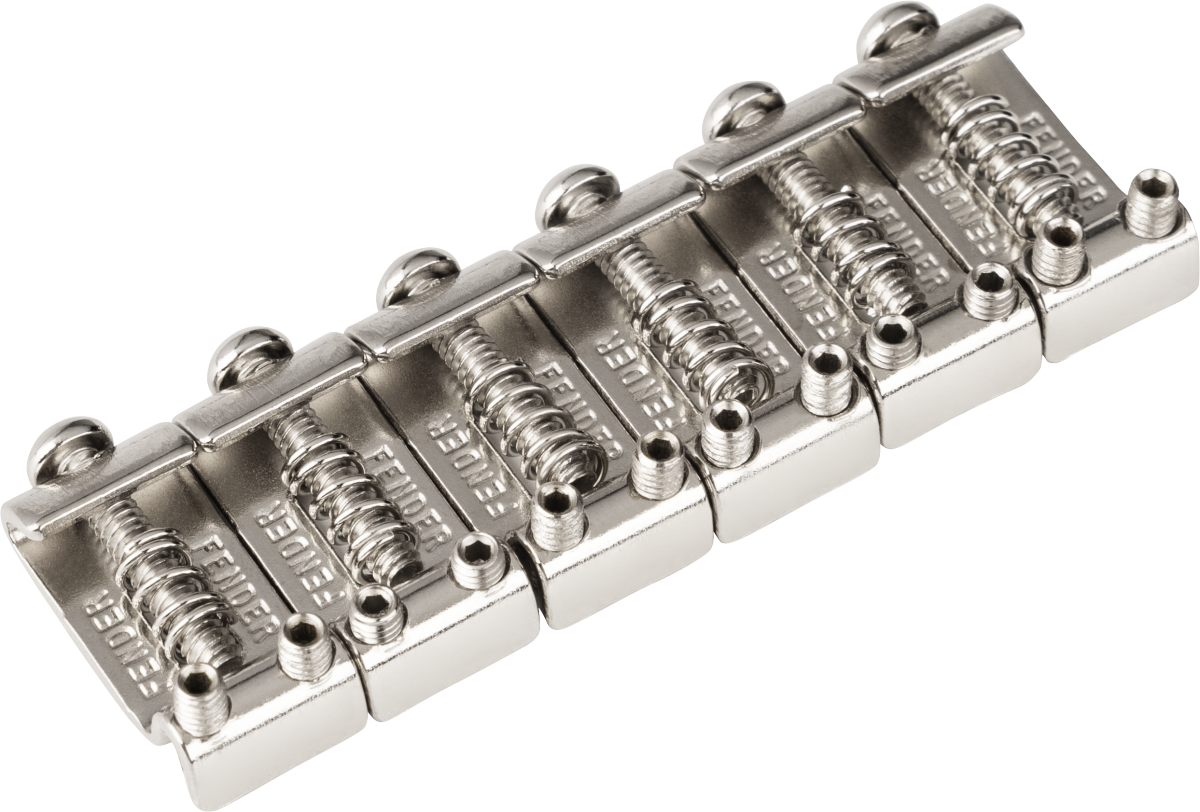 Fender American Standard Stratocaster Bridge Saddles (08-12), Nickel (6)