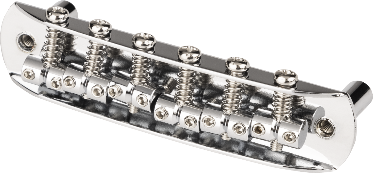 Fender Mustang Fully-Adjustable Guitar Bridge (Japan), Chrome