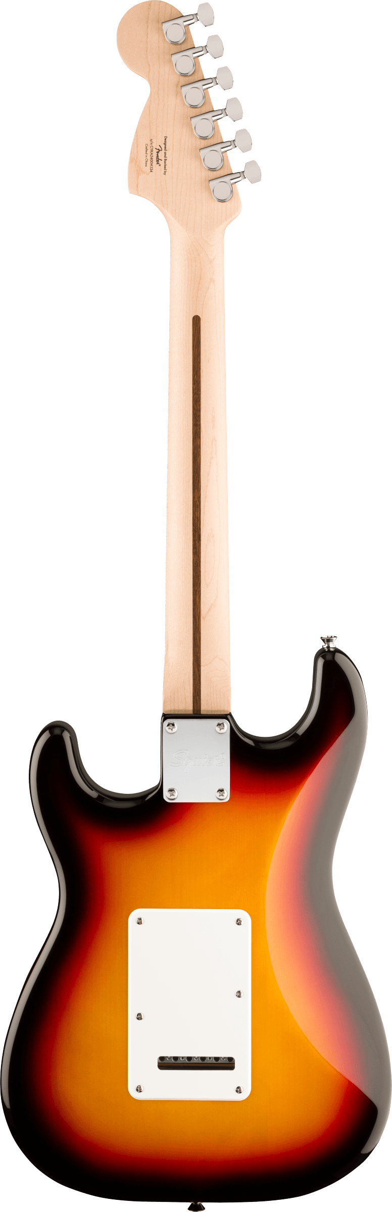 Squier Affinity Series Stratocaster Junior HSS, 3-Colour Sunburst