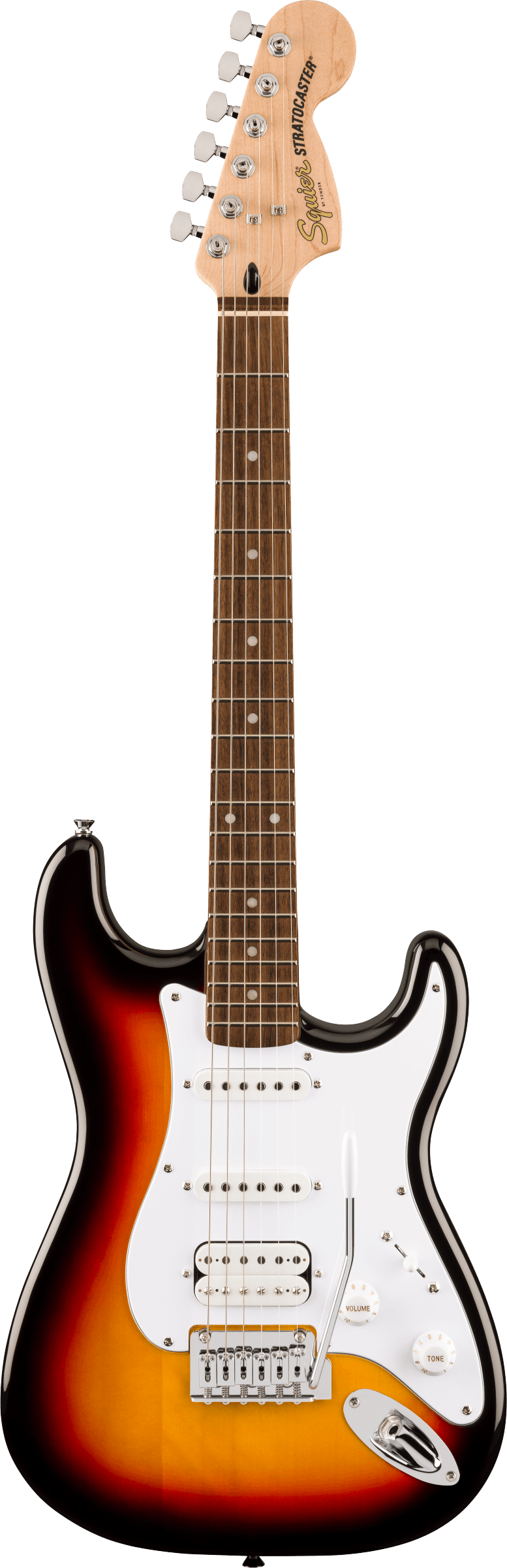 Squier Affinity Series Stratocaster Junior HSS, 3-Colour Sunburst