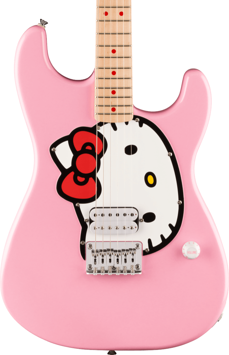 Fender X Hello Kitty Limited Edition Stratocaster w/ Gig Bag, Pink