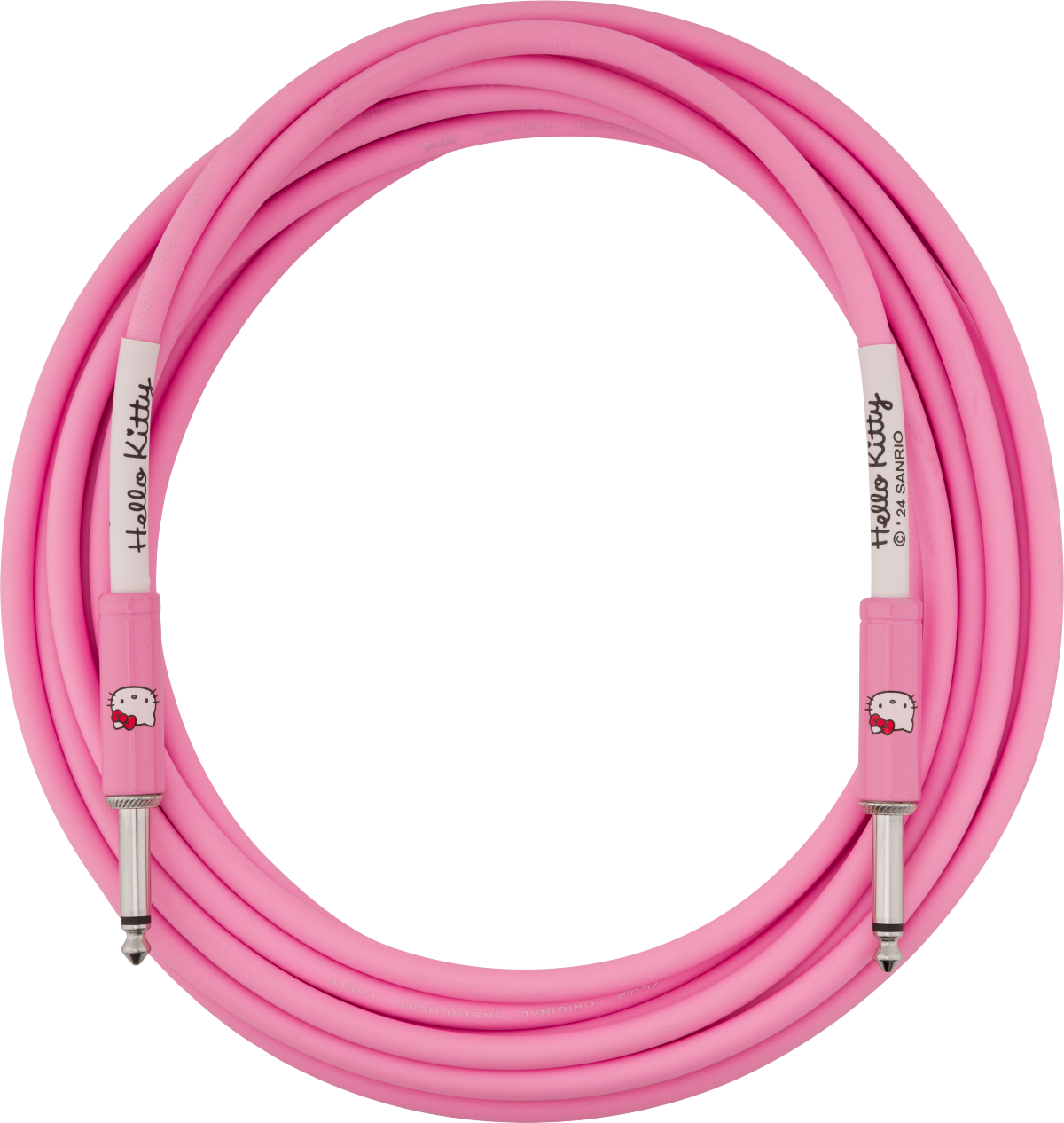 Fender X Hello Kitty Original Instrument Cable 18.6', Pink