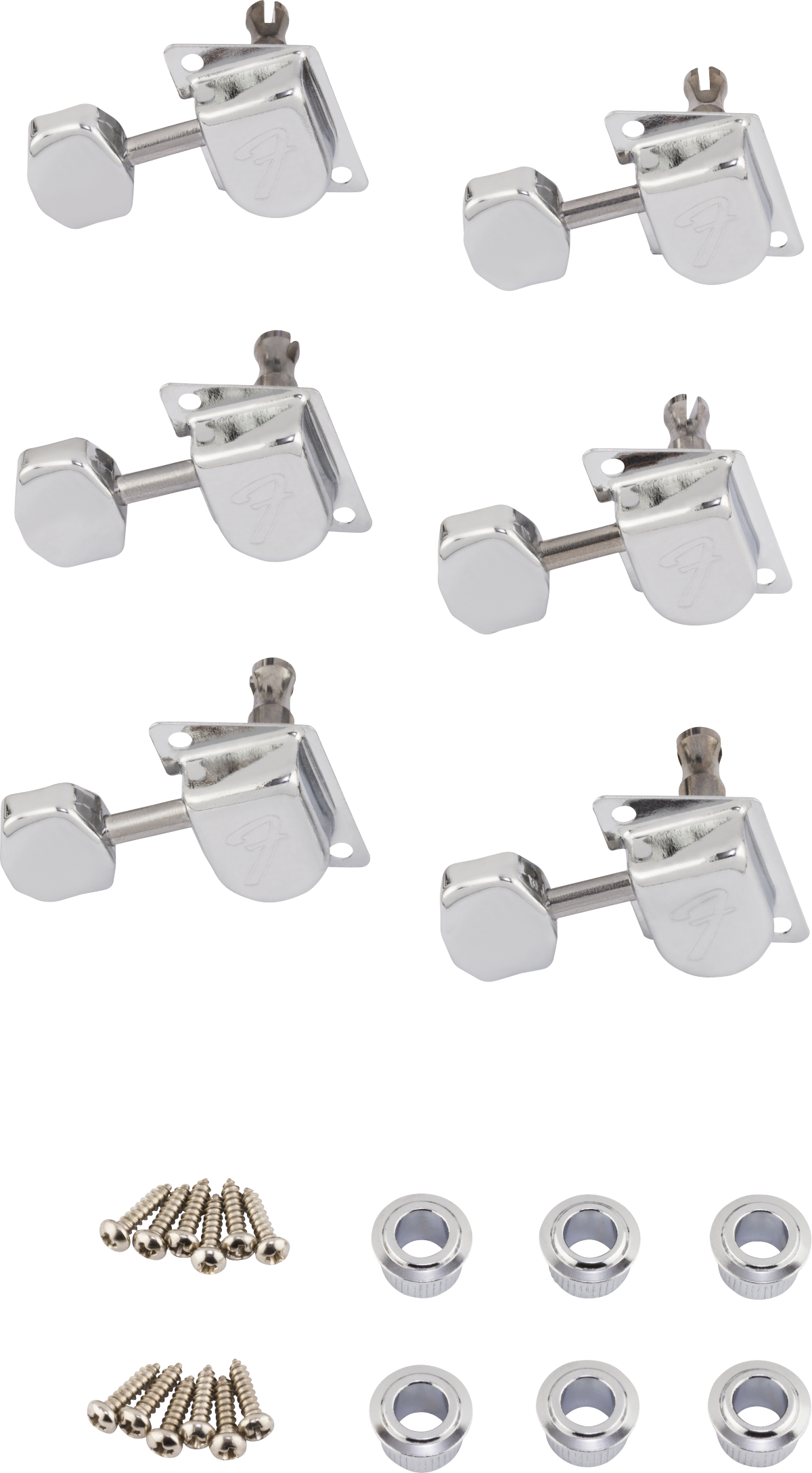 Fender 70s F Style Stratocaster®-Telecaster® Tuning Machines (Left-Hand)