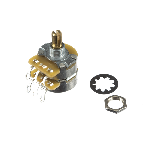 Fender Dual 500K/250K Split Shaft Potentiometer