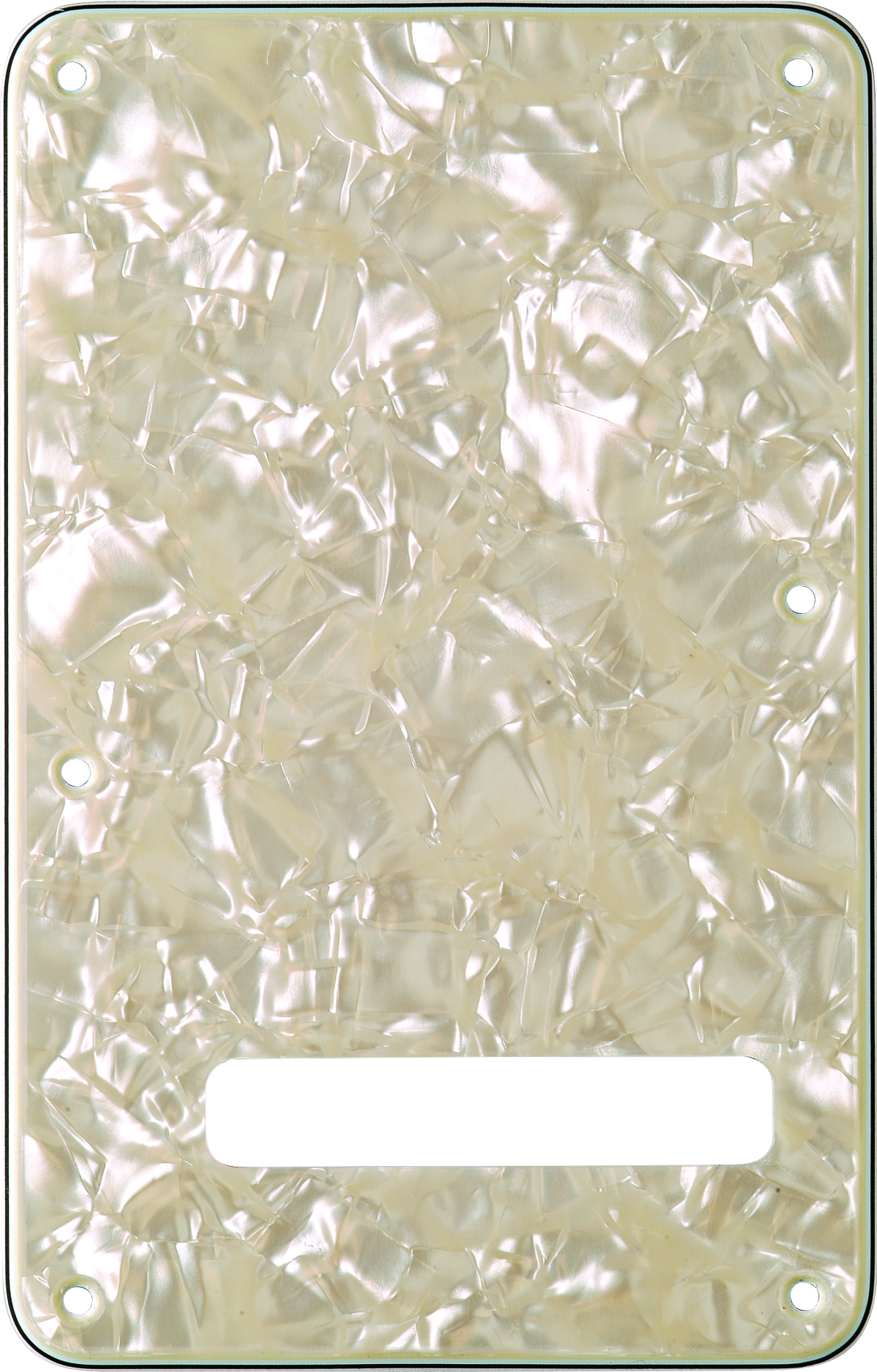 Fender Stratocaster Backplate, 4-Ply, Aged White Moto