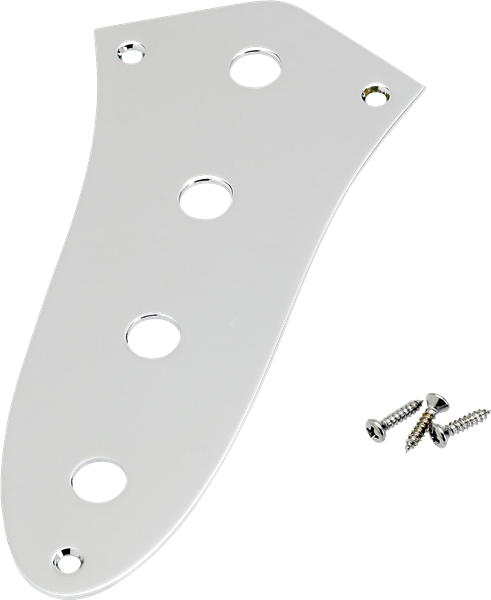 Fender Jazz Bass Control Plate, 4-Hole, Chrome