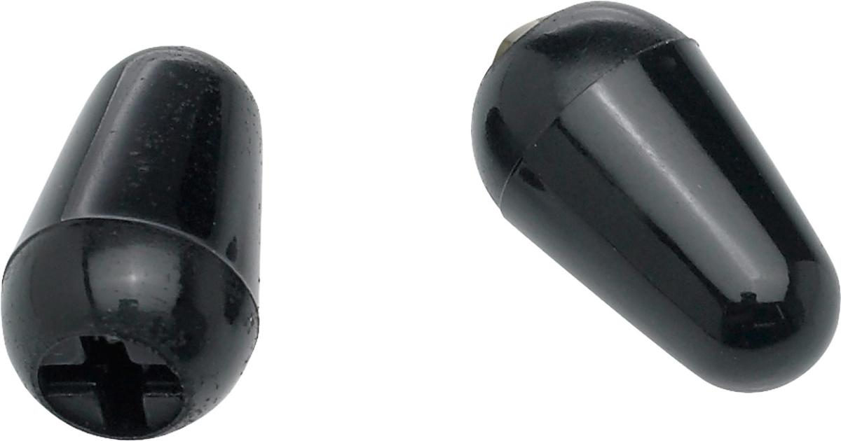 Fender Stratocaster Switch Tips, Black (2)