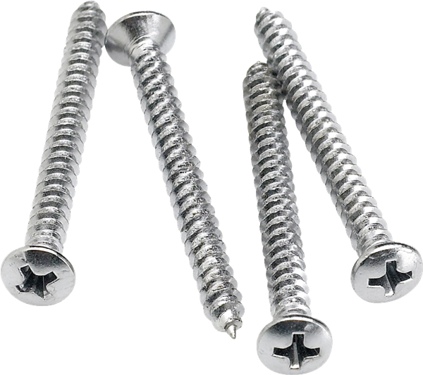 Fender Neck Mounting Screws, Chrome (4)