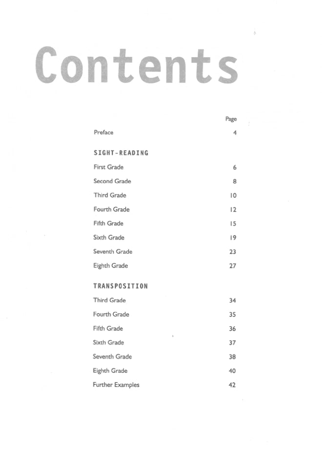 AMEB Clarinet Sight Reading & Transposition