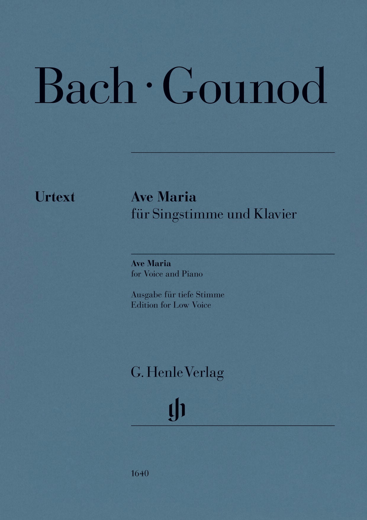 Bach: Ave Maria arr. Gounod for Low Voice & Piano