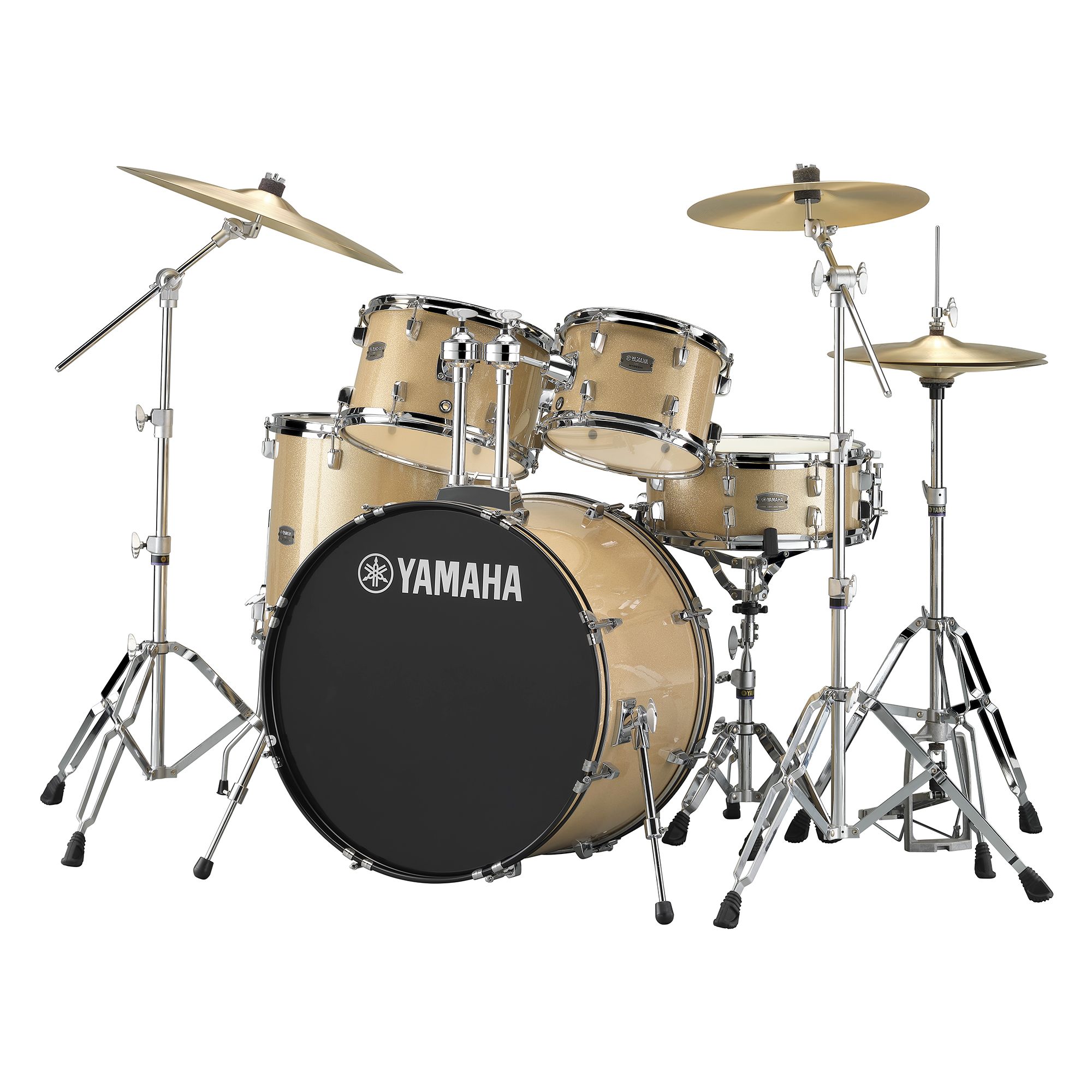 Yamaha RDP0F5 Rydeen Fusion Drum Kit, Champagne Glitter incl Free Yamaha Stool & Sticks