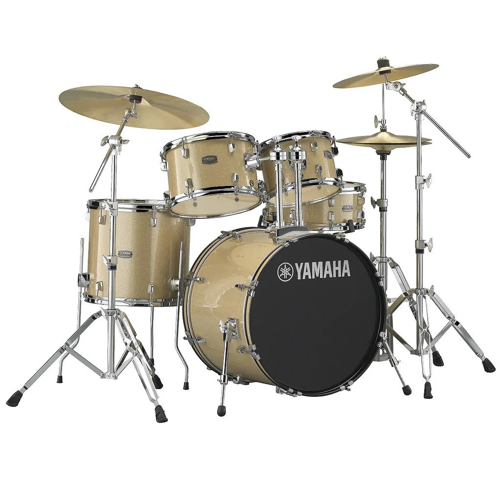 Yamaha RDP0F5 Rydeen Fusion Drum Kit, Champagne Glitter incl Free Yamaha Stool & Sticks