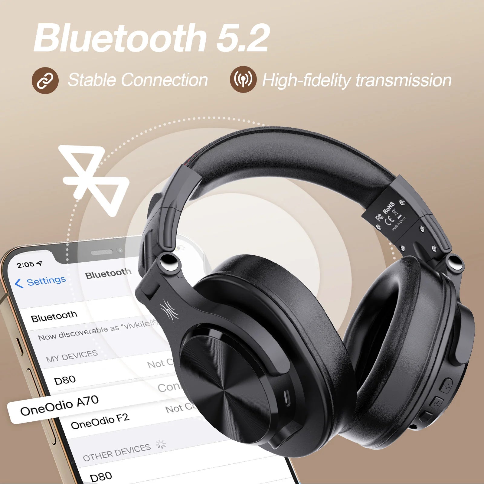 OneOdio A70 Bluetooth Wireless Headphones