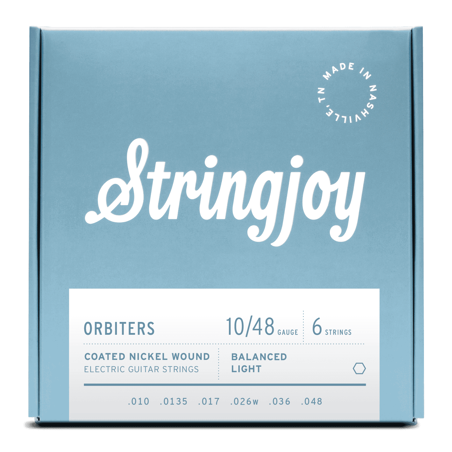 Stringjoy Orbiters Coated Electric Guitar Strings 6 Pack