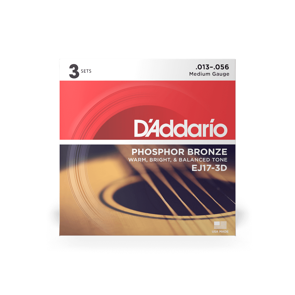 D'Addario Phosphone Bronze Acoustic Guitar Strings