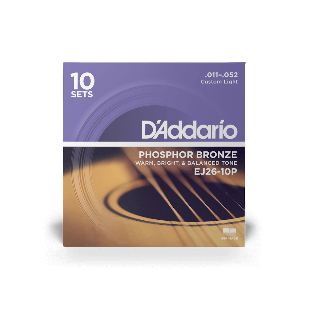 D'Addario Phosphone Bronze Acoustic Guitar Strings