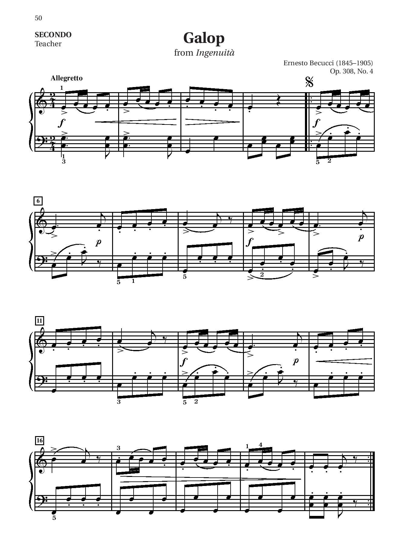 Easy Classical Piano Duets for Teacher and Student Book 2