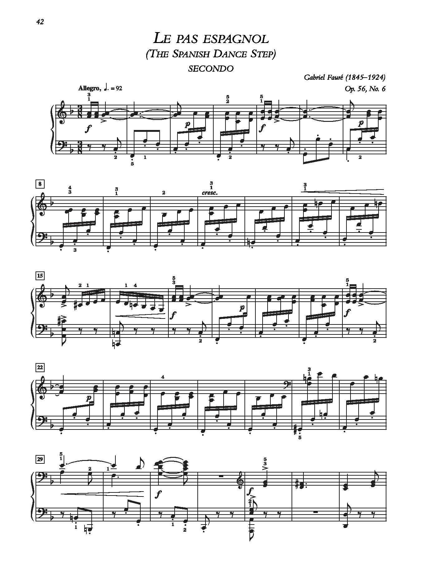 Fauré: Dolly Suite, Opus 56 for Piano Duet