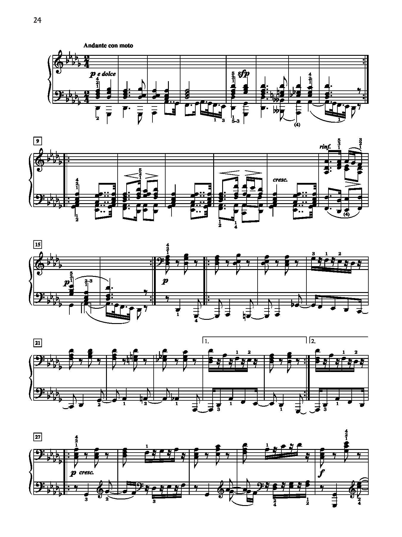 Beethoven: "Appassionata" Sonata No. 23 in F Minor, Opus 57 for Piano Solo