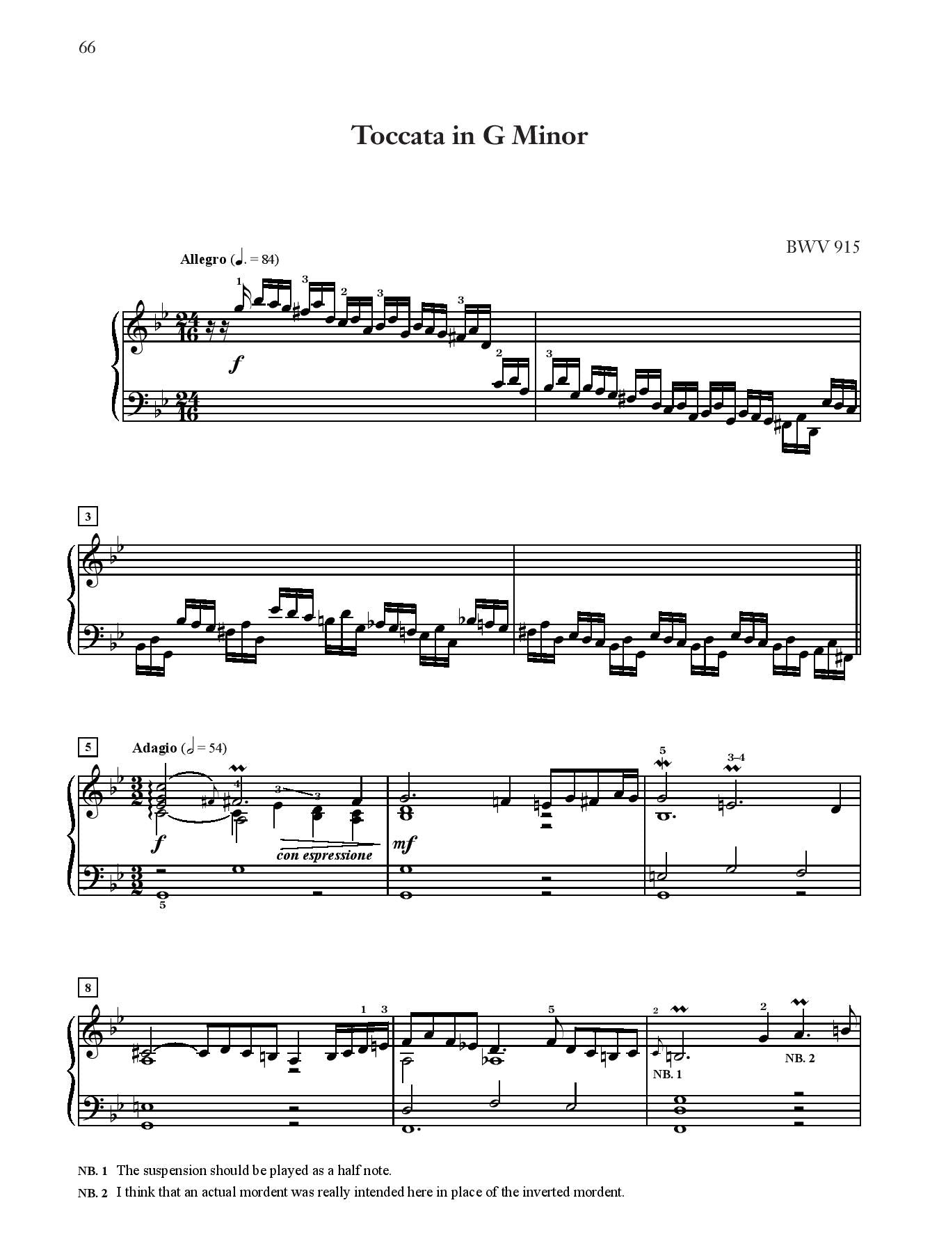 J. S. Bach: Seven Toccatas, BWV 910--916