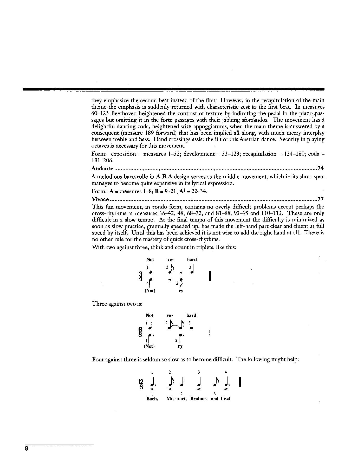 Beethoven: Selected Intermediate to Early Advanced Piano Sonata Movements, Volume 2