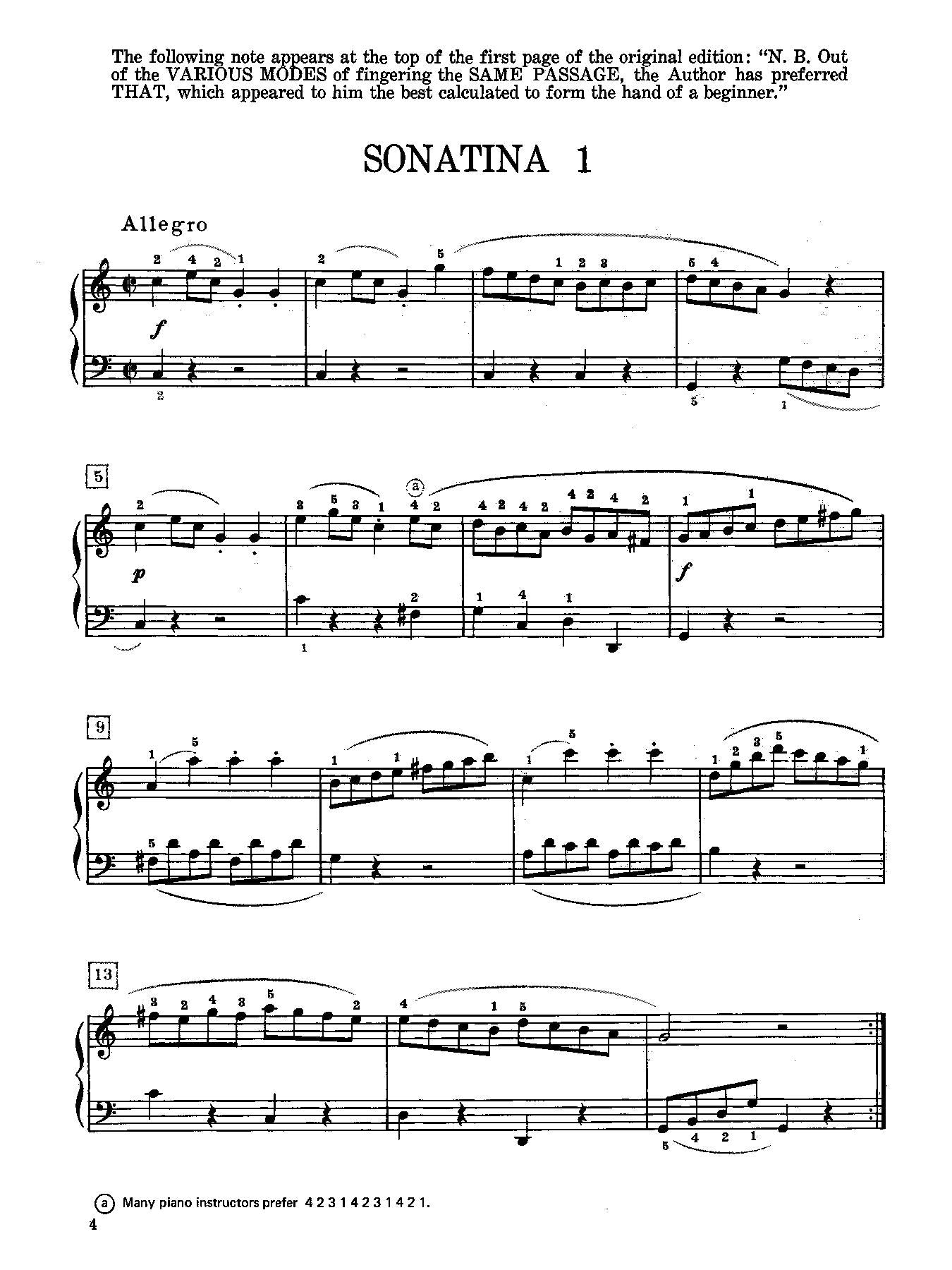 Clementi: Six Sonatinas, Opus 36