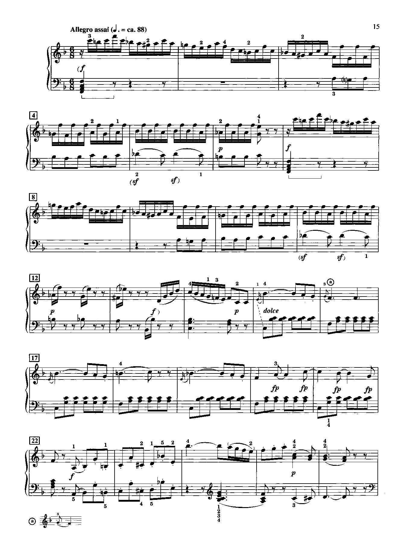 Mozart: Sonata in F Major, K. 332