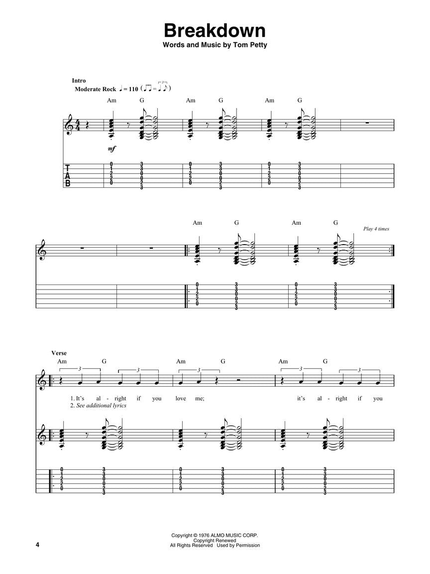 Three Chord Songs Guitar Play-Along