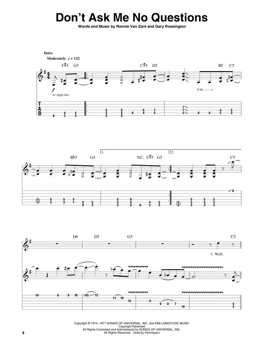 Lynyrd Skynyrd Guitar Play-Along