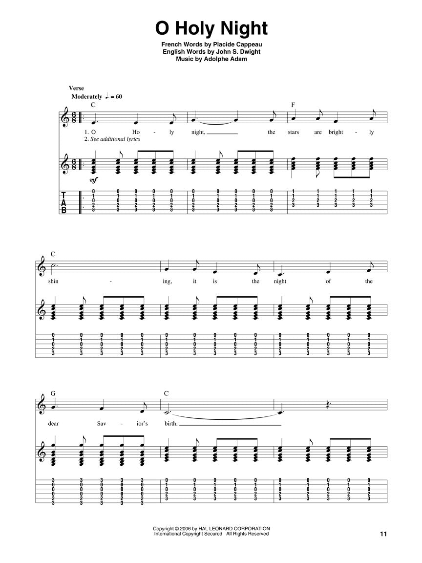 Christmas Carols Guitar Play-Along