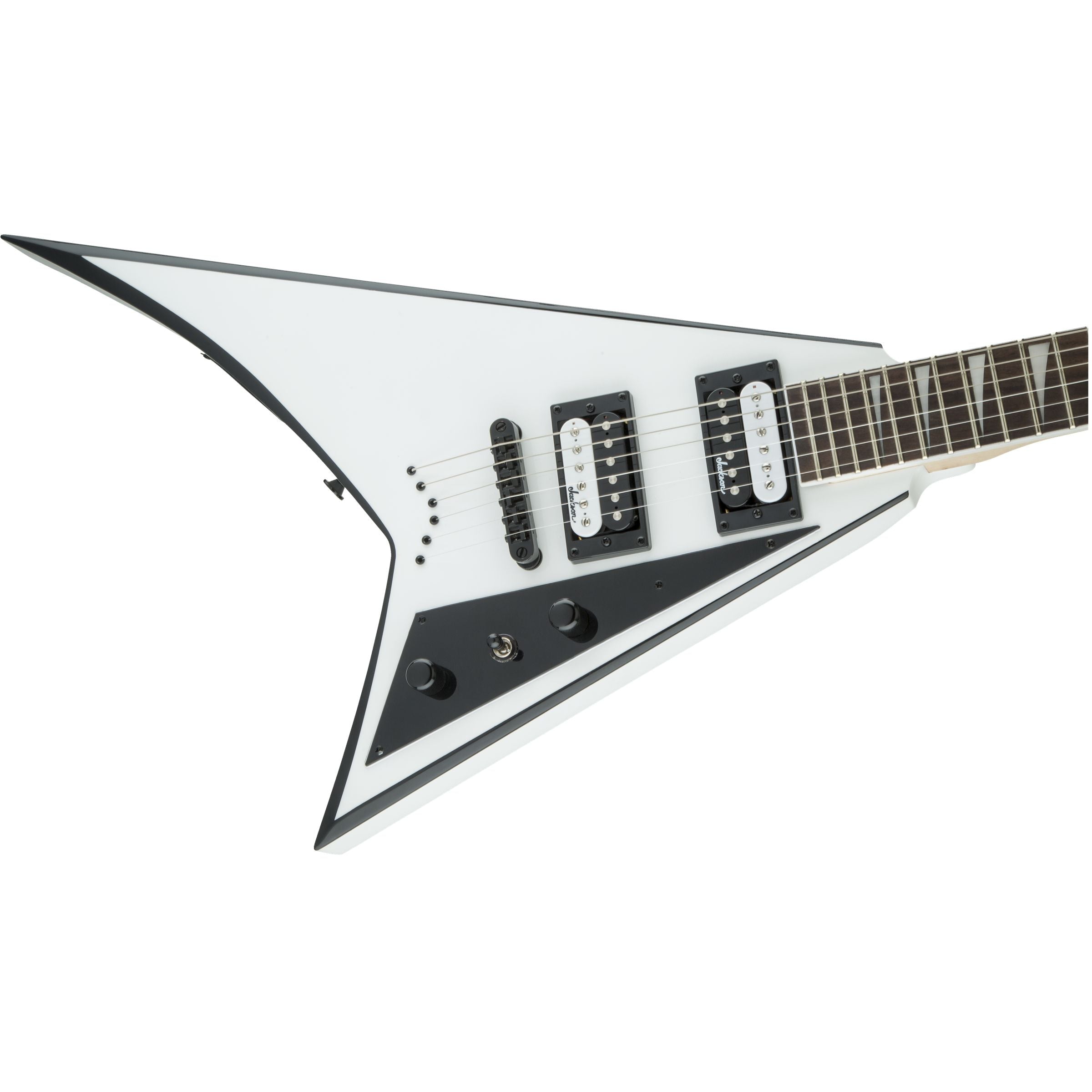 Jackson JS Series Rhoads JS32T, White with Black Bevels