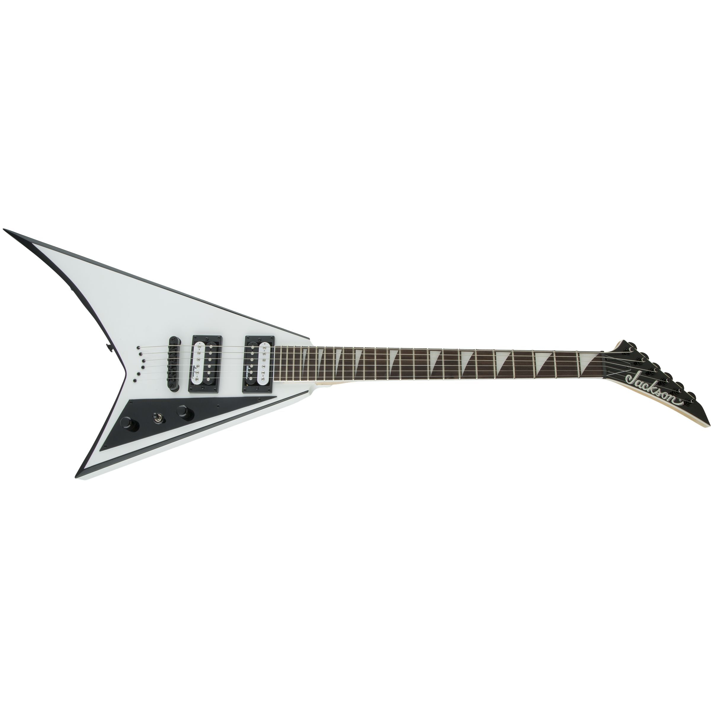 Jackson JS Series Rhoads JS32T, White with Black Bevels