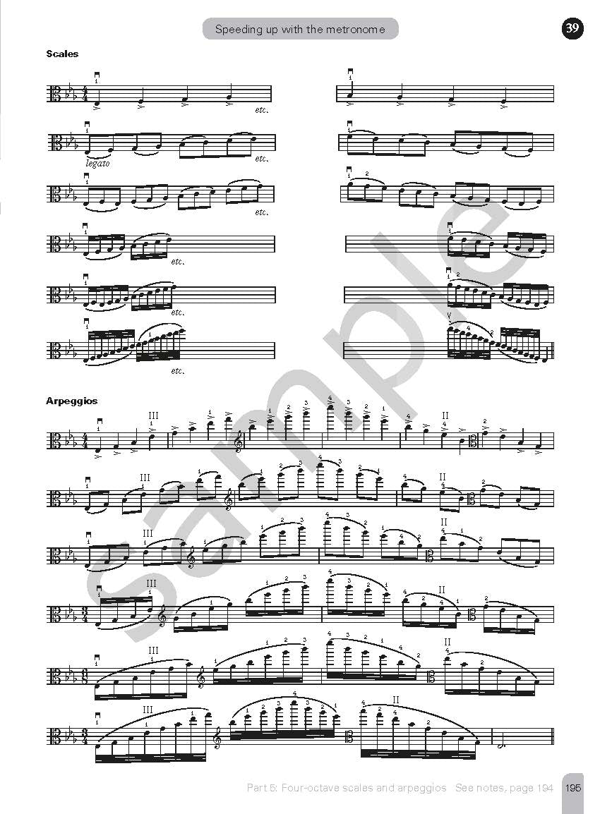 Scales for Viola by Simon Fischer