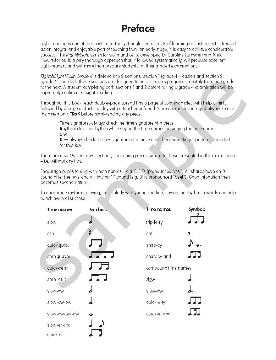 Right@Sight for Violin, Grade 4