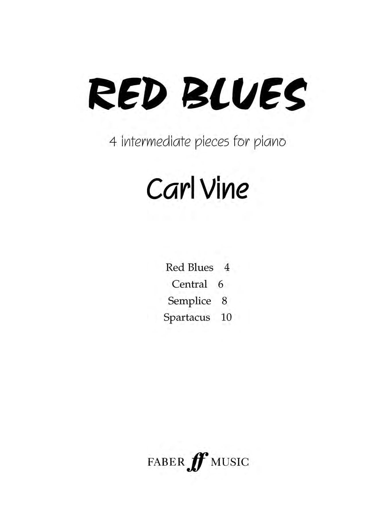 Vine: Red Blues for Piano Solo