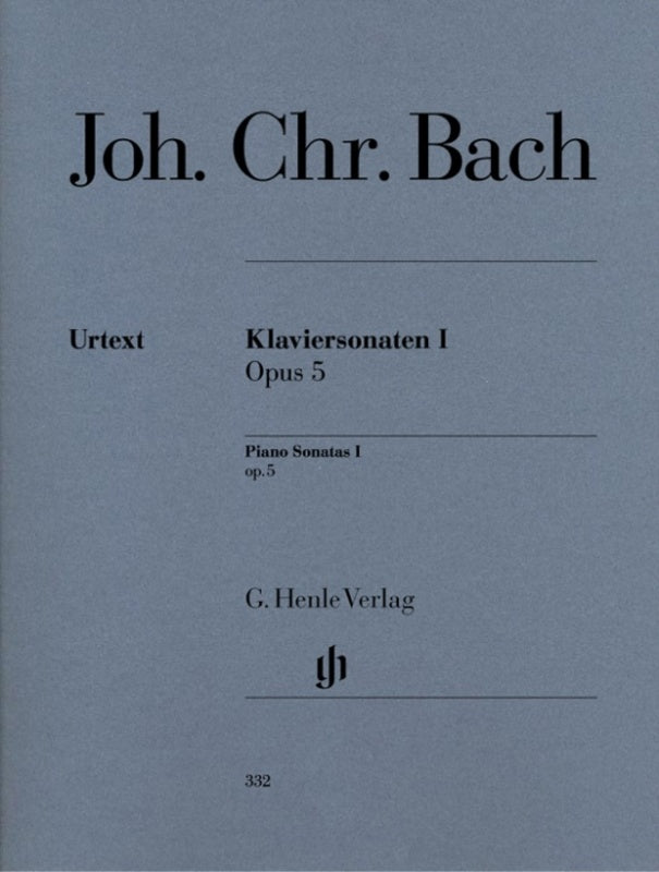 J.C Bach: Piano Sonatas Op 5 Volume 1