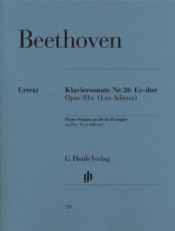 Beethoven: Piano Sonata Les Adieux in E-flat Major Op 81a