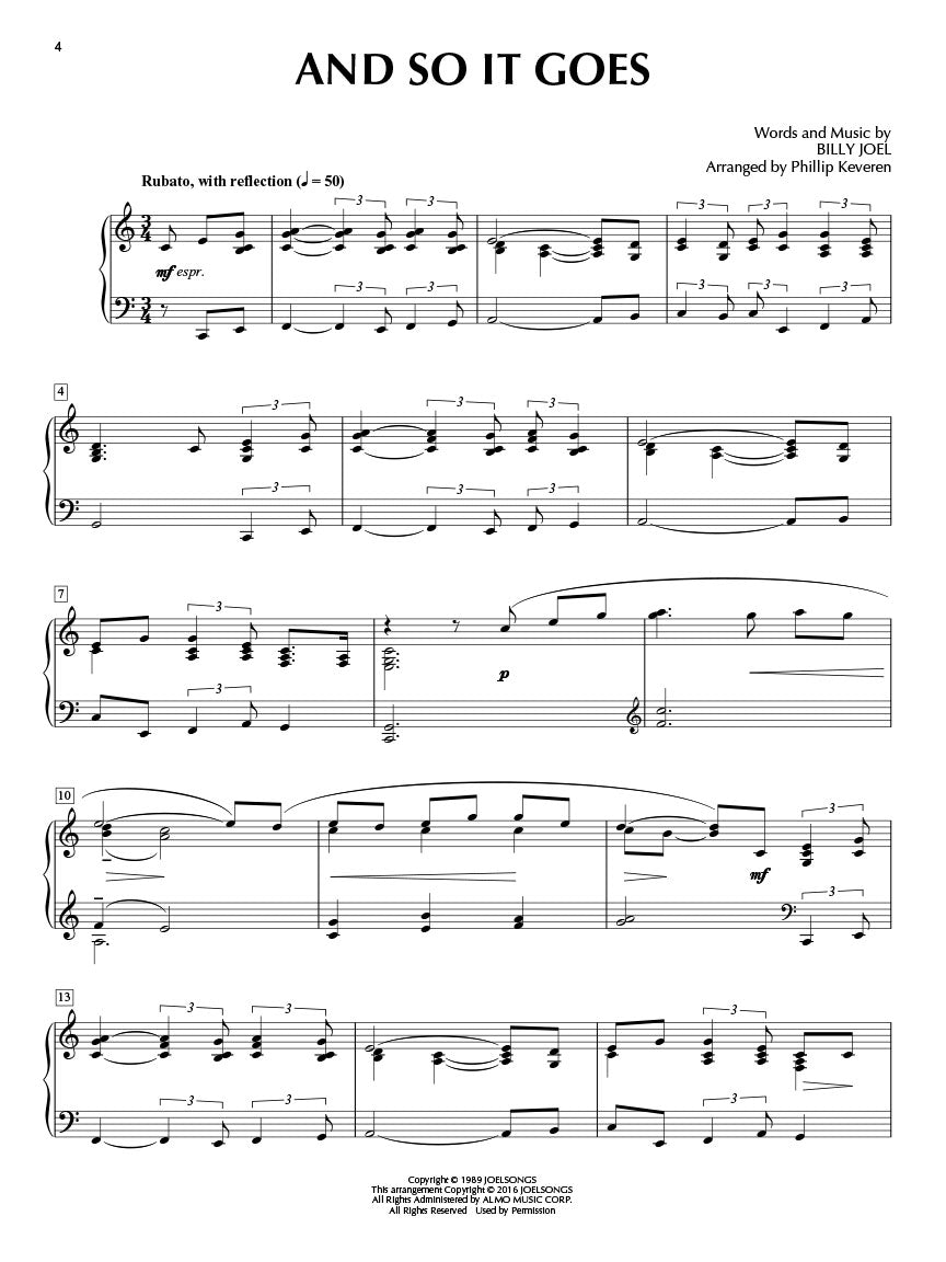 Billy Joel for Classical Piano arr. Phillip Keveren