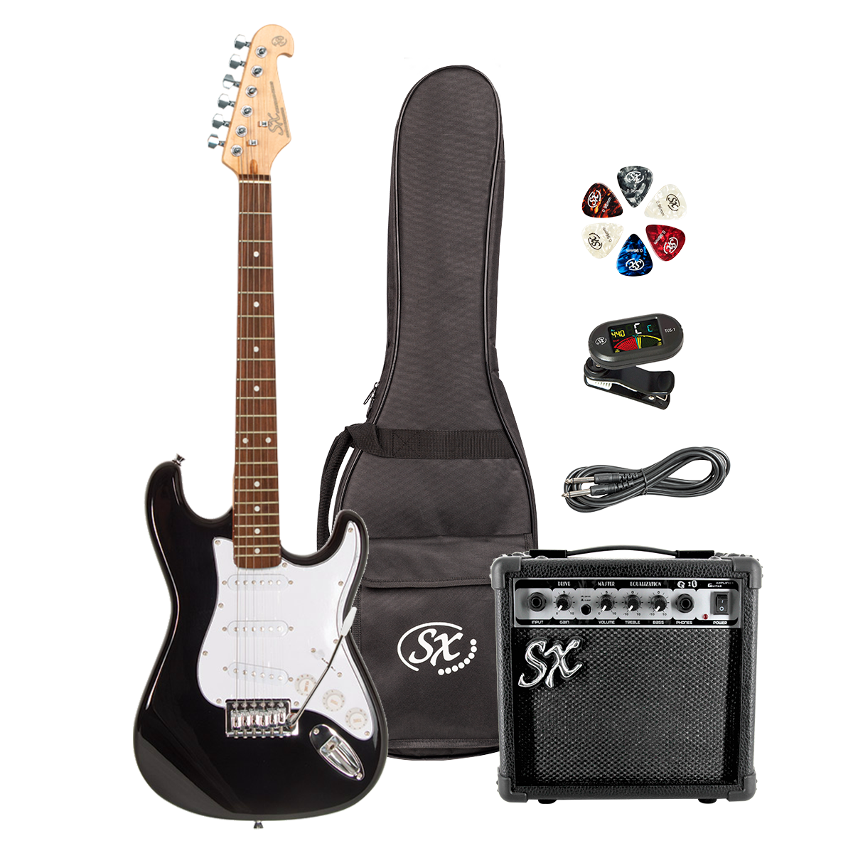 SX Beginners ¾ Size Electric Guitar & Amp Pack