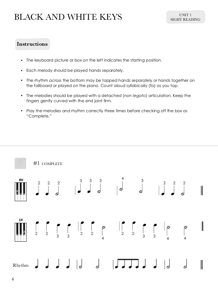 Piano Safari Sight Reading & Theory for the Older Student Book 1