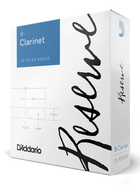 D Addario Reserve Bb Clarinet Reeds 10 Pack