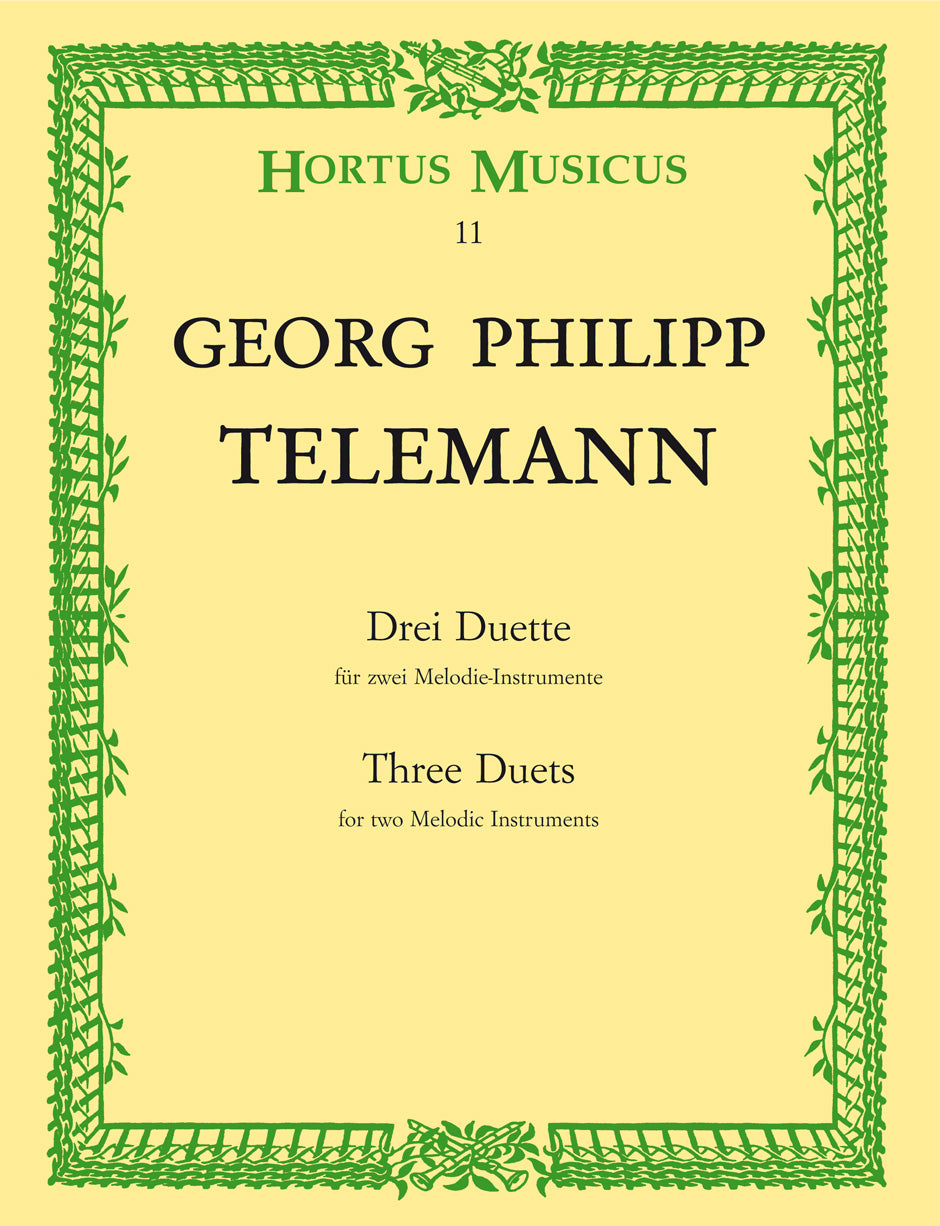 Telemann: Three Duets for 2 Melodic Instruments