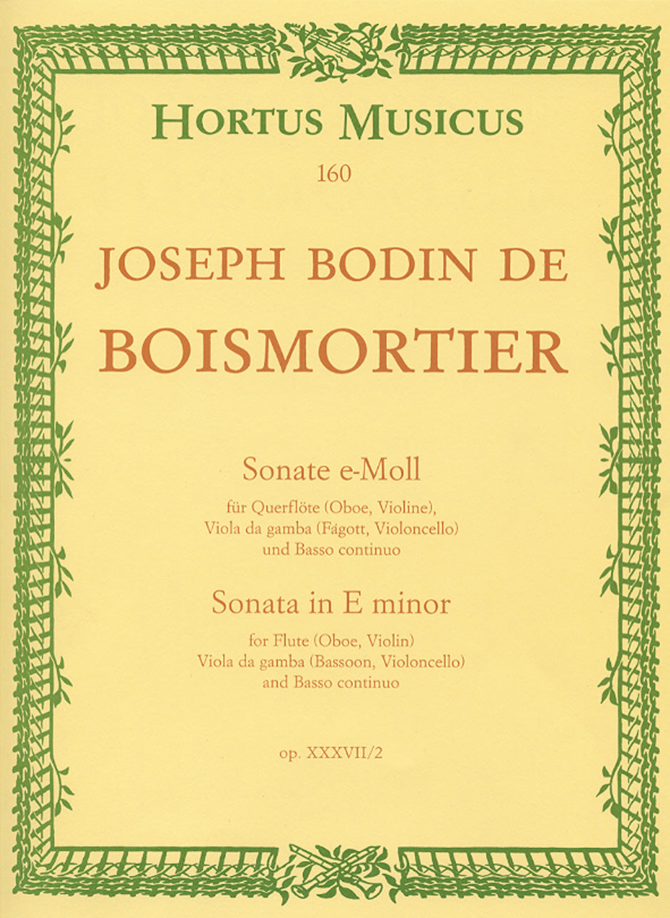 Boismortier: Sonata in E Minor Op 37 No 2 for Flute & Viola da Gamba